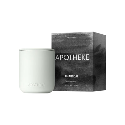 Charcoal 2-Wick Ceramic Scented Candle