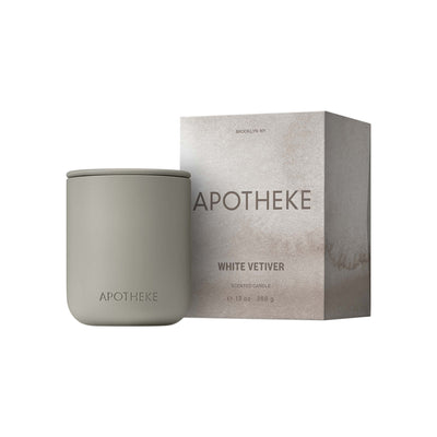 White Vetiver 2-Wick Ceramic Scented Candle