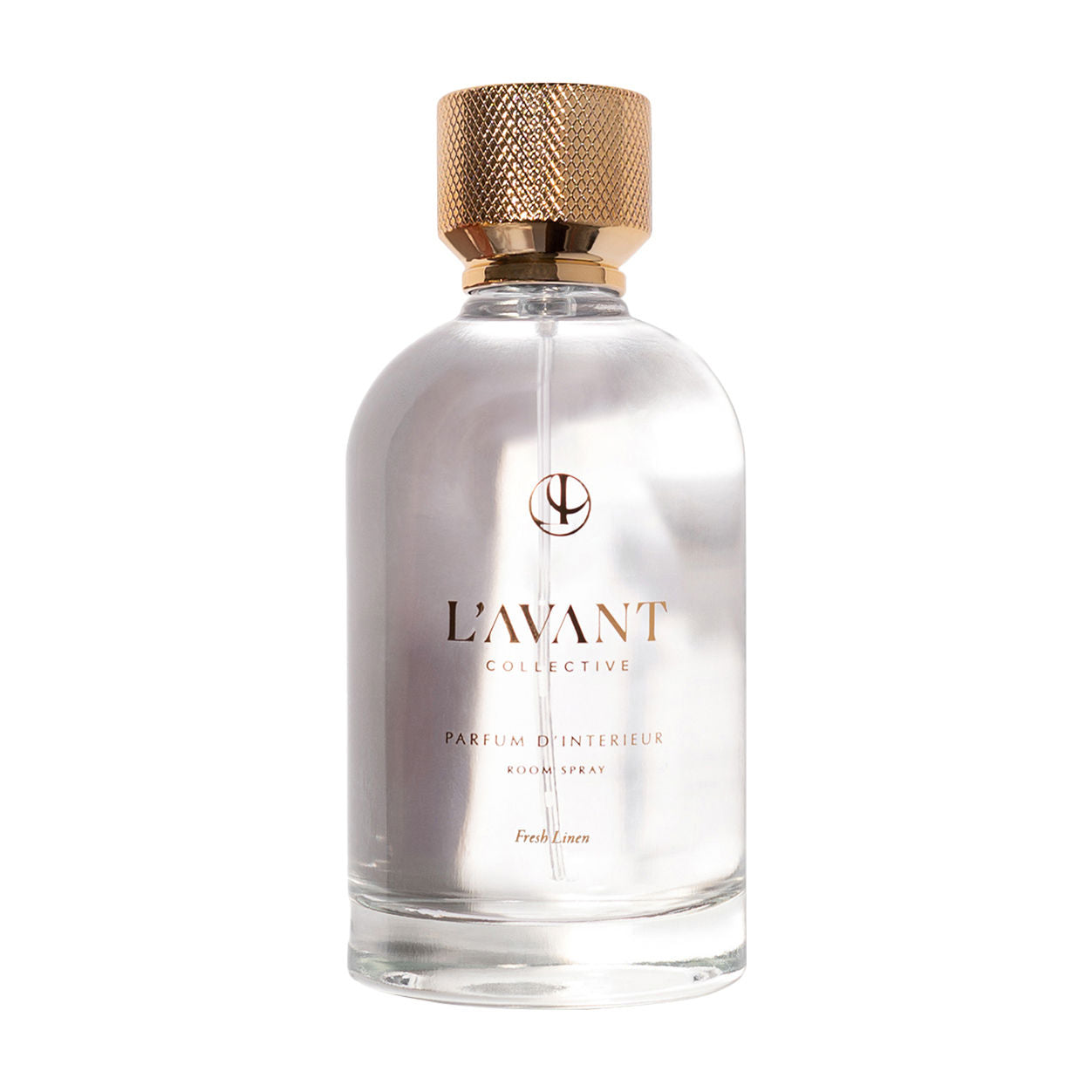 Image of a closed L’Avant Collective Fresh Linen Room Spray