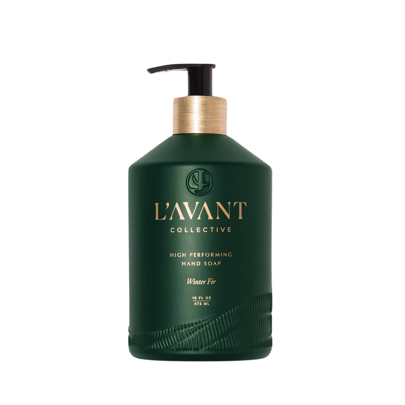 Image of an open L’Avant Collective Winter Fir Hand Soap (Limited Edition)