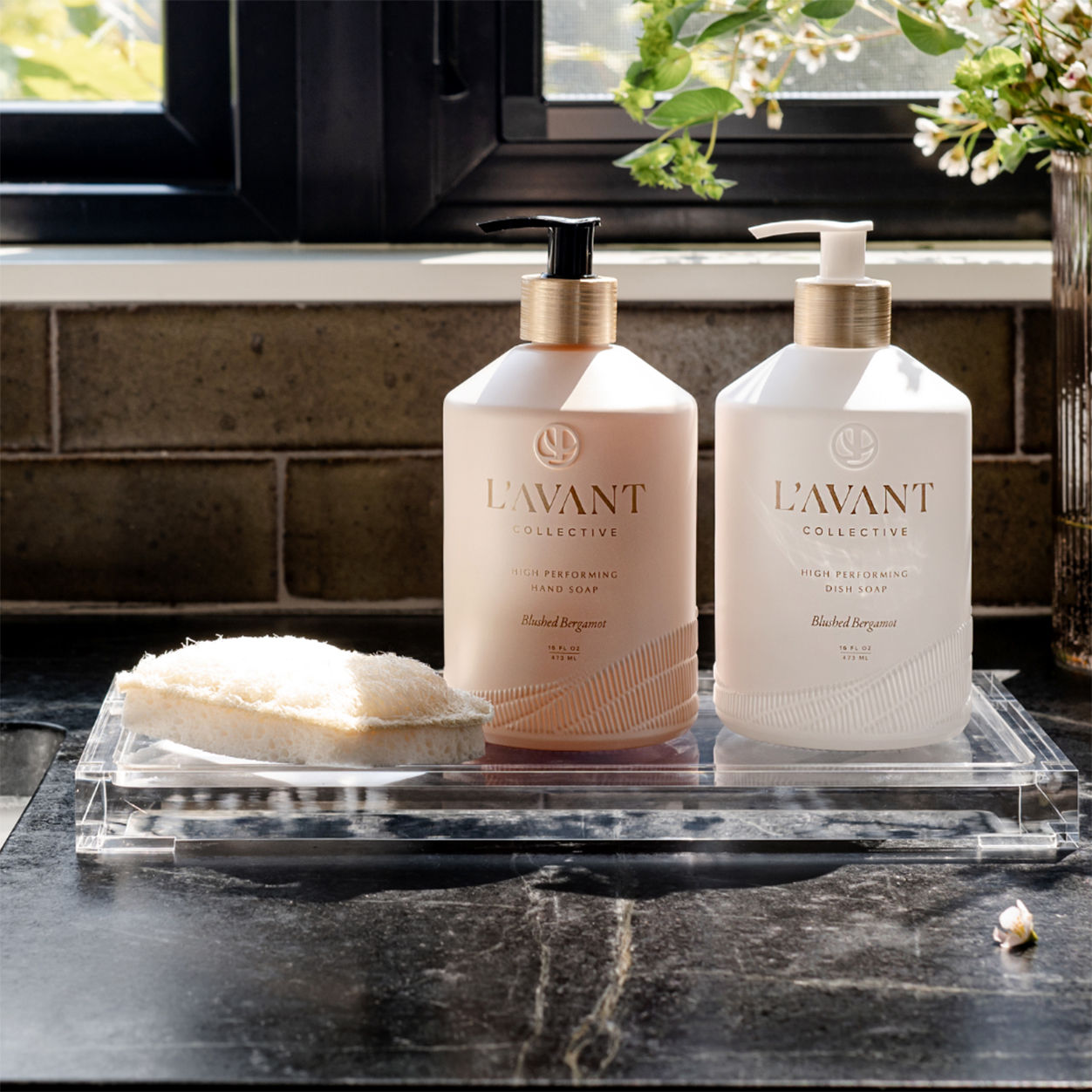 Lifestyle image of L’Avant Collective High Performing Dish Soap Blushed Bergamot