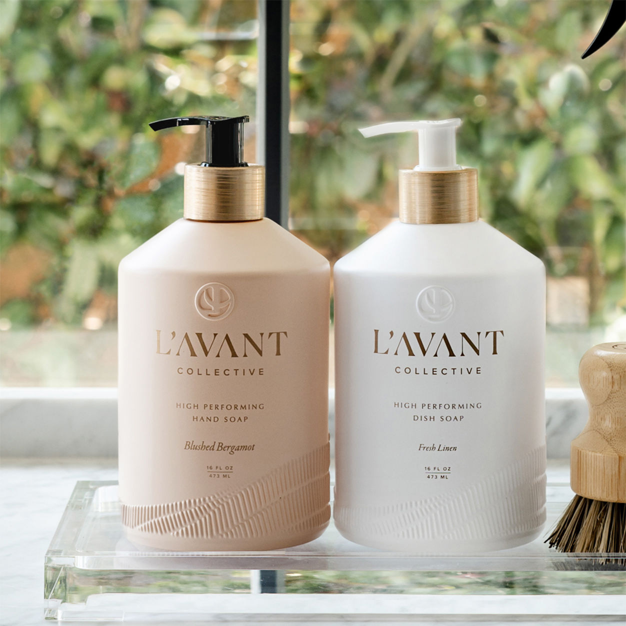 Lifestyle image of L’Avant Collective High Performing Dish Soap Blushed Bergamot