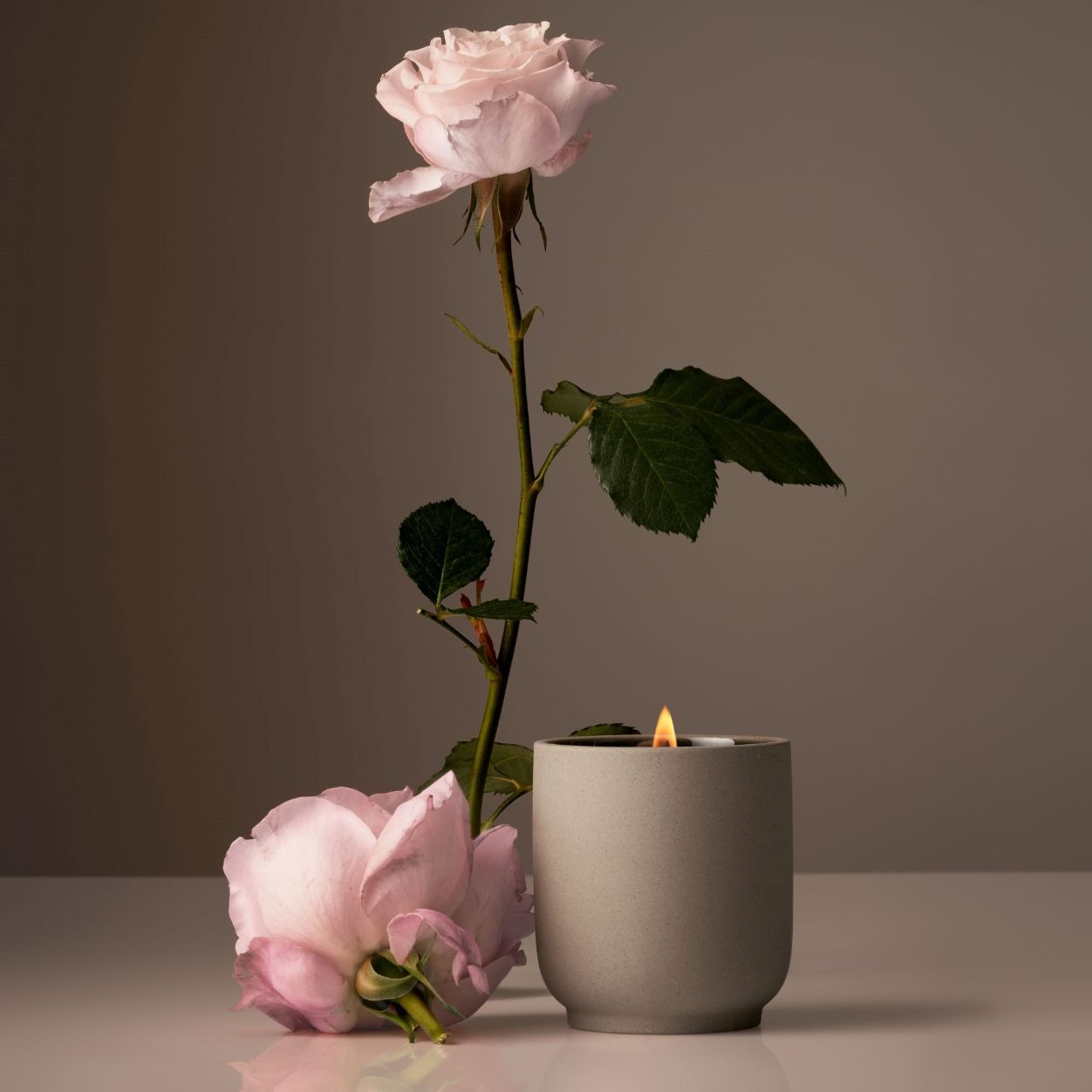 Lifestyle image of Homecourt Steeped Rose Candle