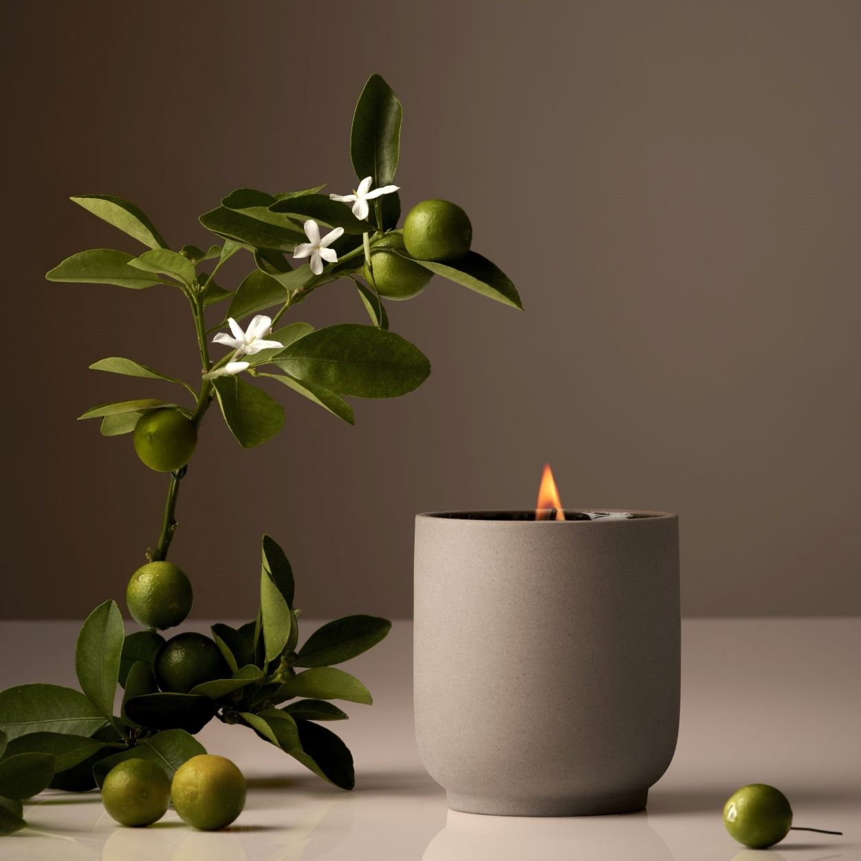 Lifestyle image of Homecourt Neroli Leaf Candle