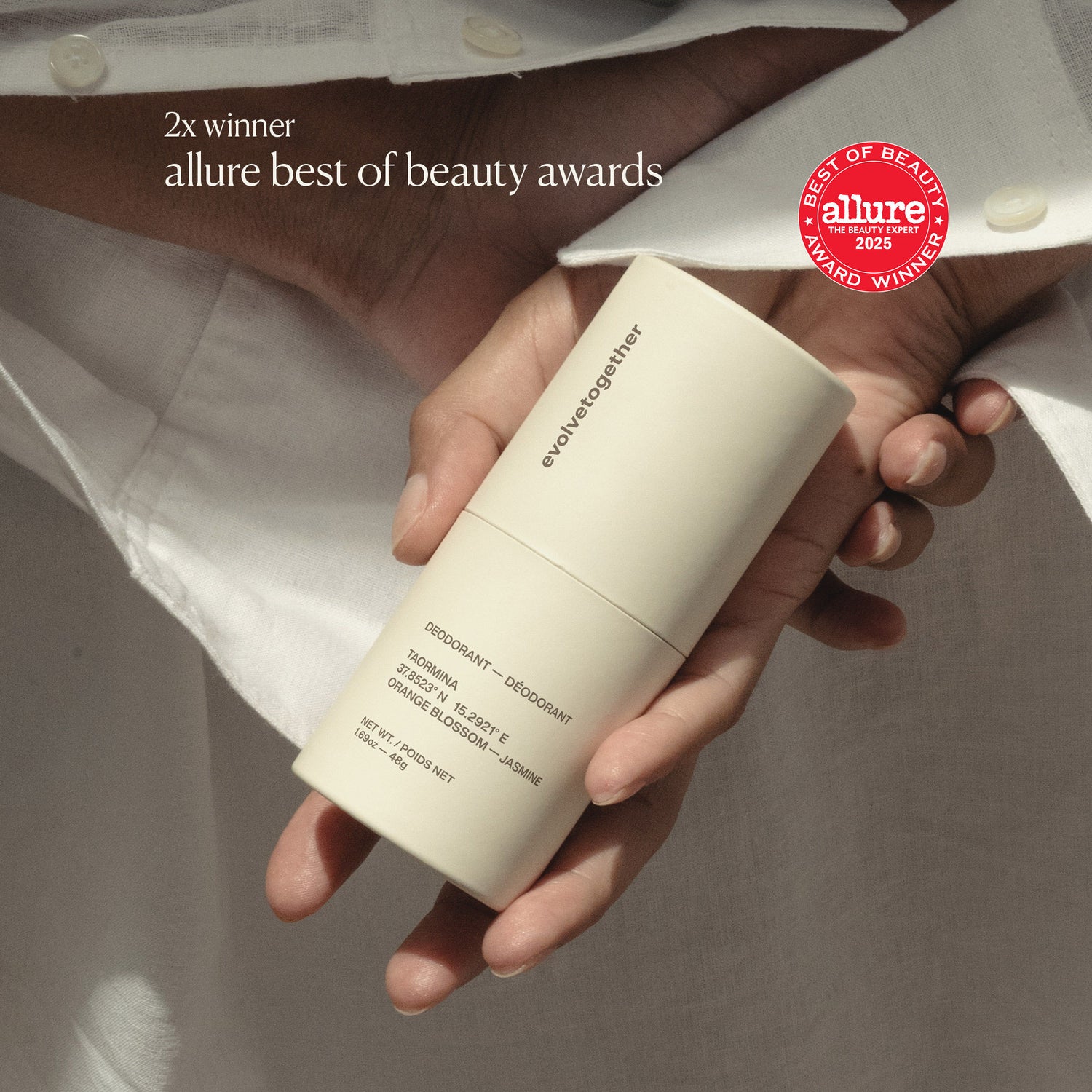 Image of a closed Evolvetogether Taormina Deodorant