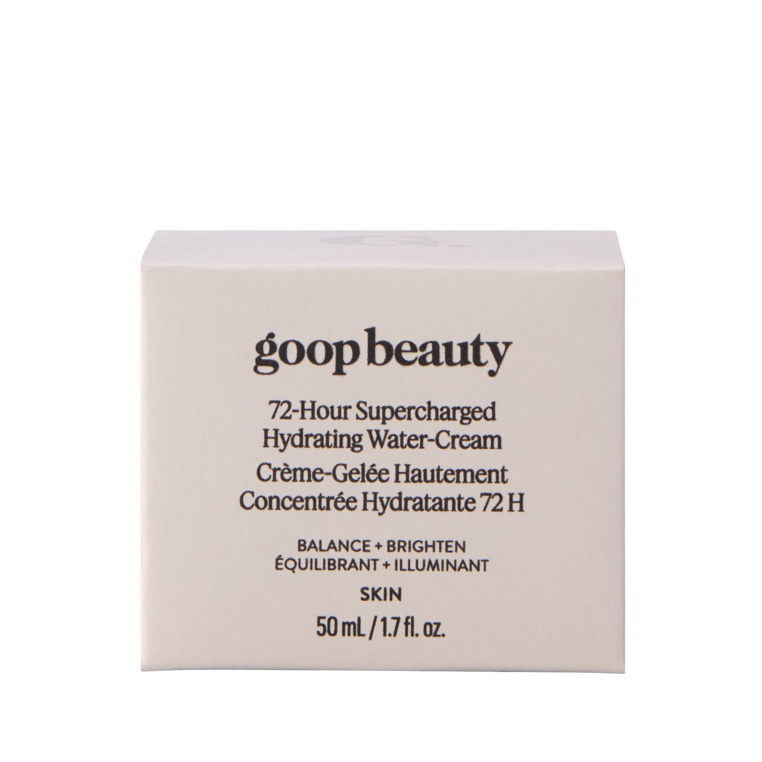 Image of the Goop 72-Hour Supercharged Hydrating Water-Cream box