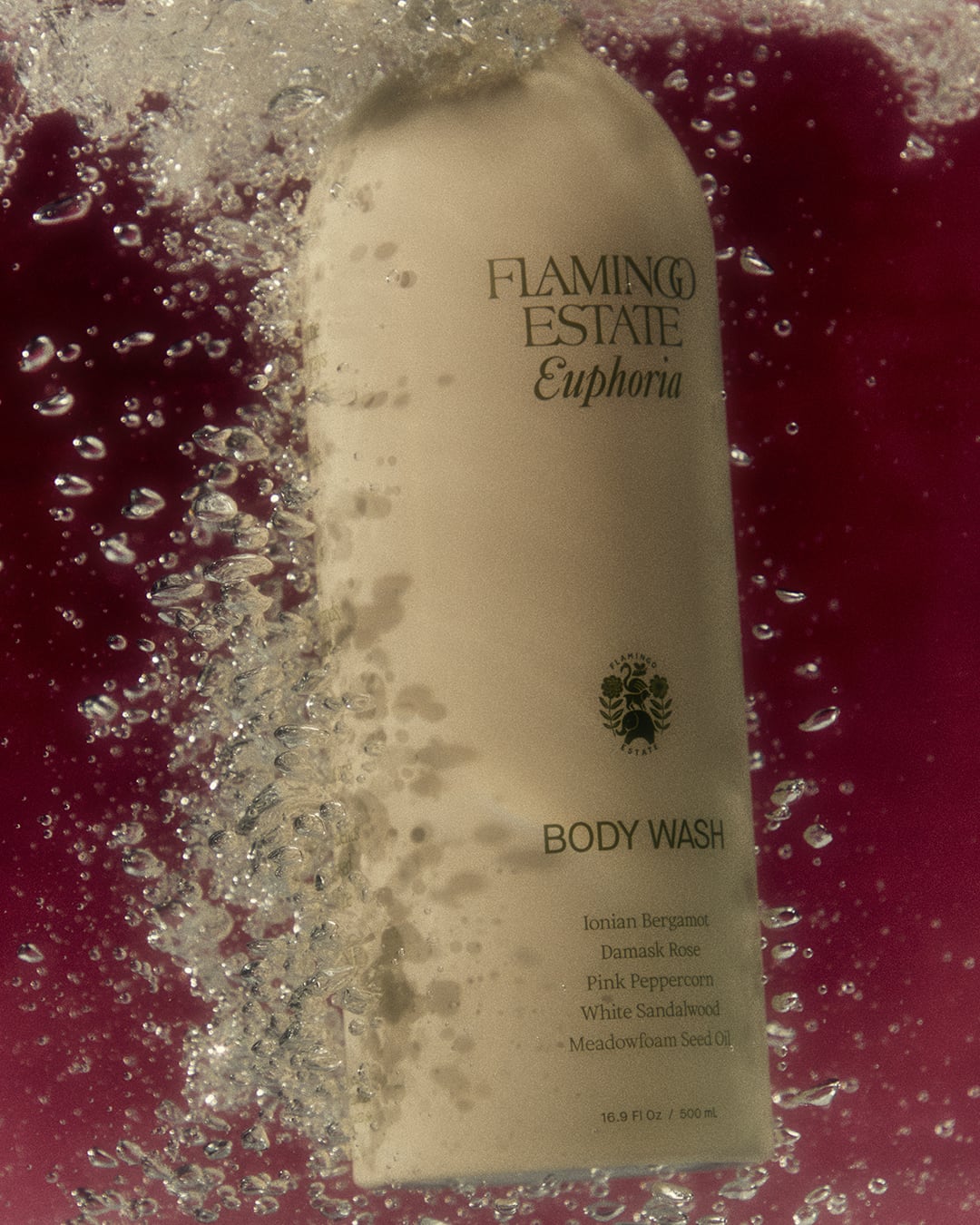 Lifestyle image of Flamingo Estate Night Blooming Jasmine & Damask Rose Body Wash