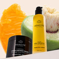 Lifestyle image of Odacité Smooth + Glow Vitamin C Body Essentials Set (Limited Edition)