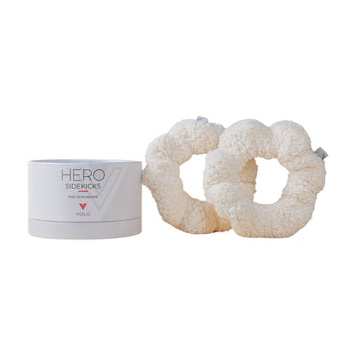 The Salt White Scrunchie Duo