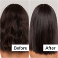 Before and after results of using Act+Acre Conditioning Hair Mask