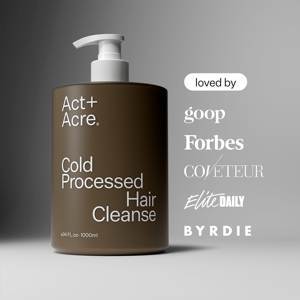 Lifestyle image of Act+Acre Hair Cleanse Jumbo