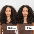 Before and after results of using Act+Acre Cold Processed Soft Curl Lotion