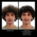 Before and after results of using Bumble and Bumble Seaweed Conditioner