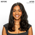 Before and after results of using Bumble and Bumble Seaweed Air Dry Cream