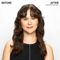 Before and after results of using Bumble and Bumble Seaweed Air Dry Cream
