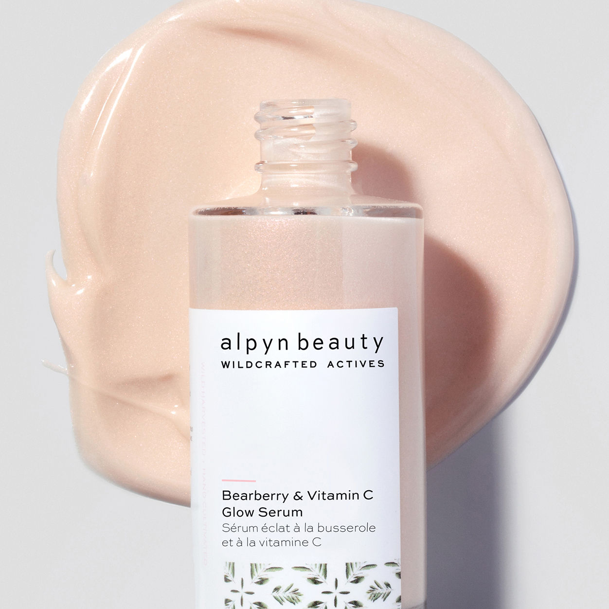 Lifestyle image of Alpyn Beauty Bearberry and Vitamin C Glow Serum