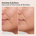 Before and after results of using Alpyn Beauty Melt Moisturizer for Firming, Plumping and Brightening