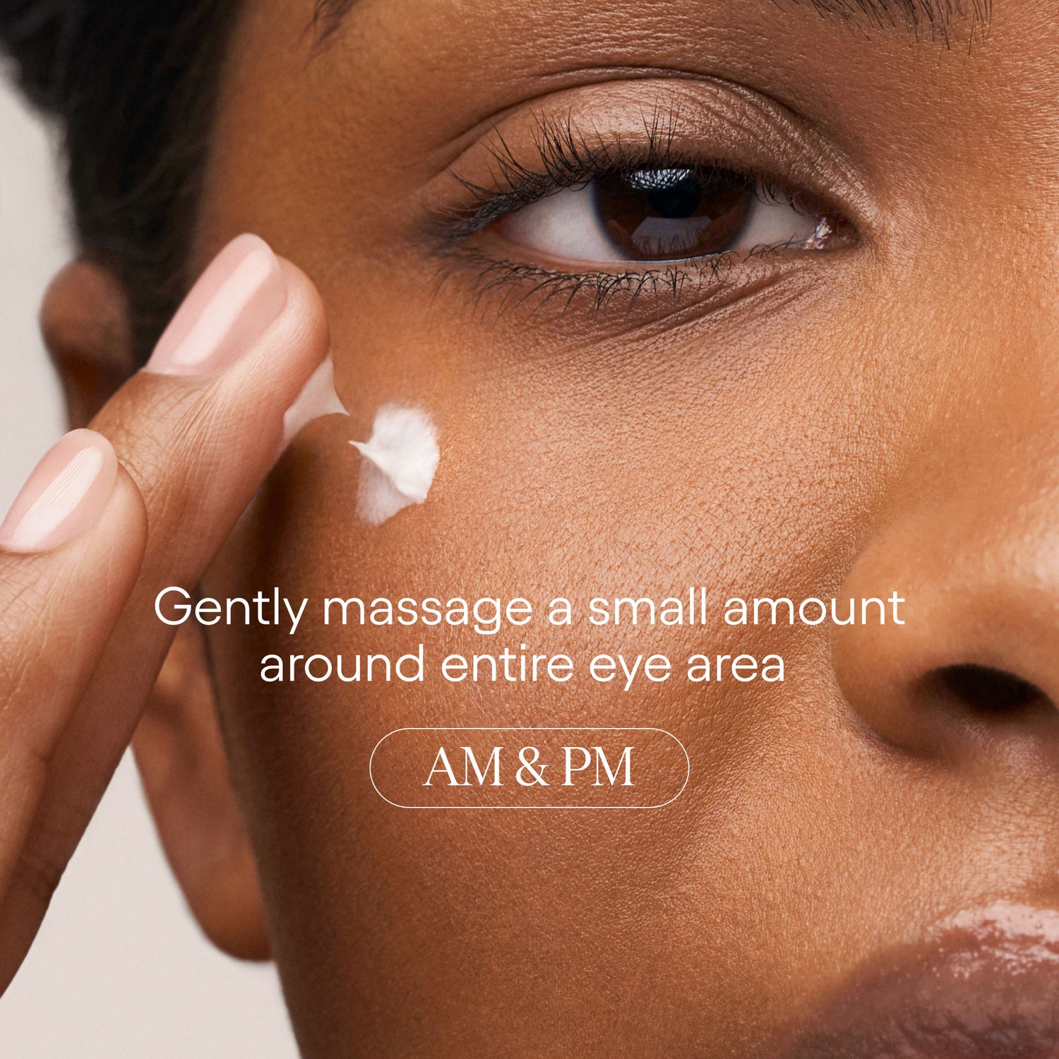 Model image of Alpyn Beauty Line-Filling Eye Cream with Bakuchiol and Caffeine
