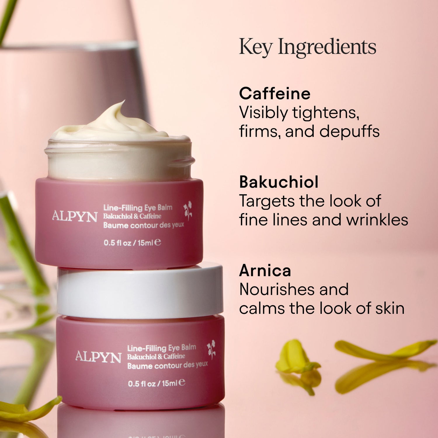 Lifestyle image of Alpyn Beauty Line-Filling Eye Cream with Bakuchiol and Caffeine