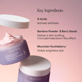 Lifestyle image of Alpyn Beauty Polishing Peel and Brightening Face Mask with 8 Acids and Huckleberry