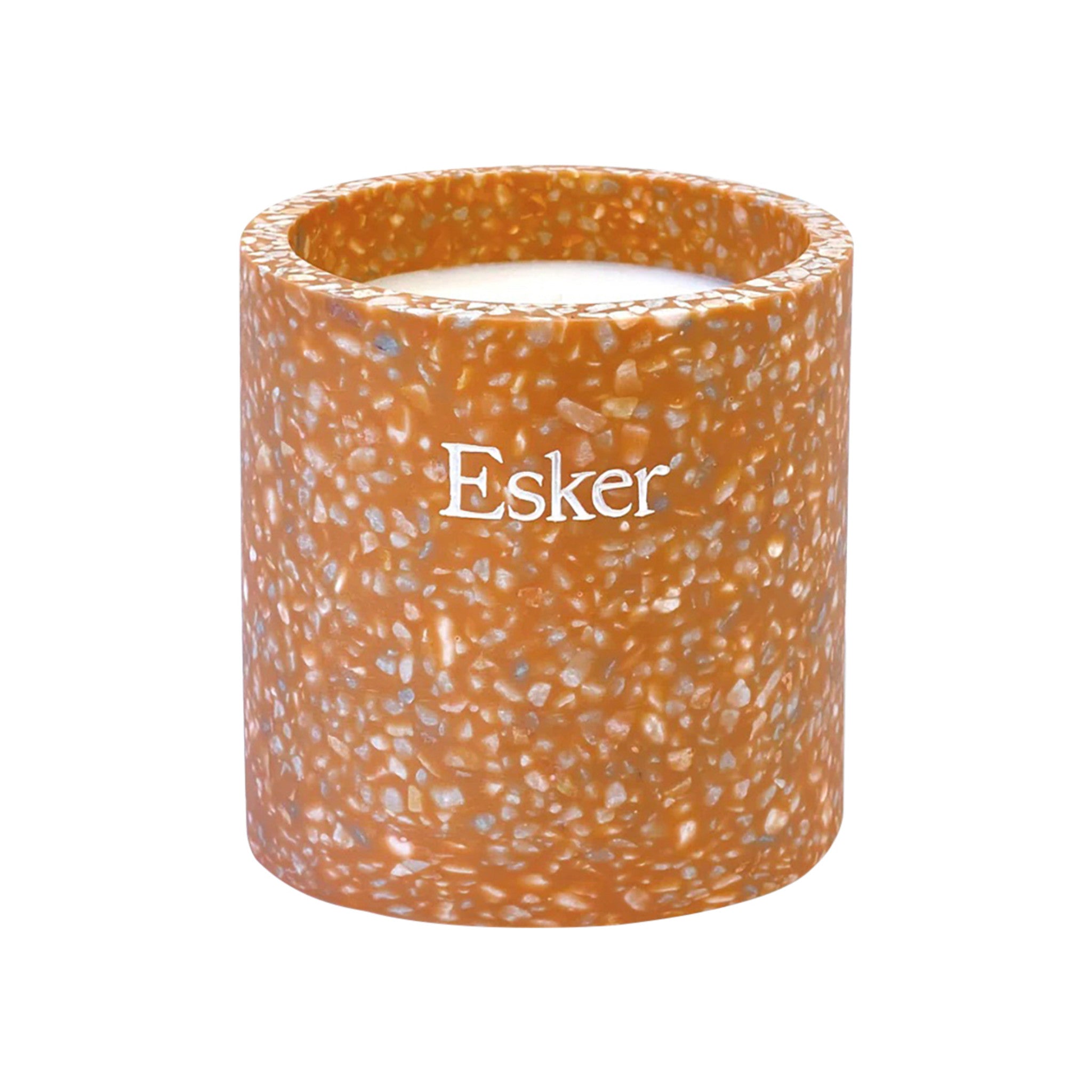 Esker Terracotta Plantable Candle open container image.