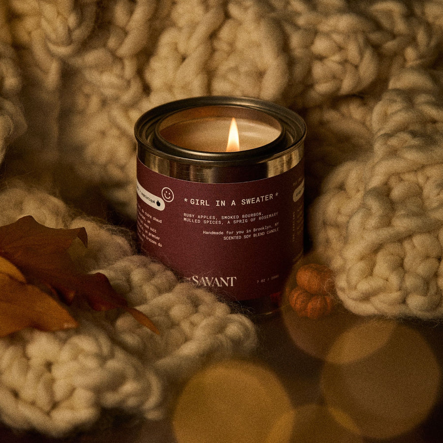 Swatch image of The New Savant Girl in a Sweater Candle