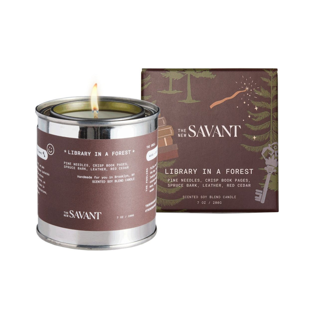 The New Savant Library in a Forest Candle – The New Savant