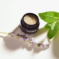 Lifestyle image of Henne Organics Lavender Mint Lip Exfoliator