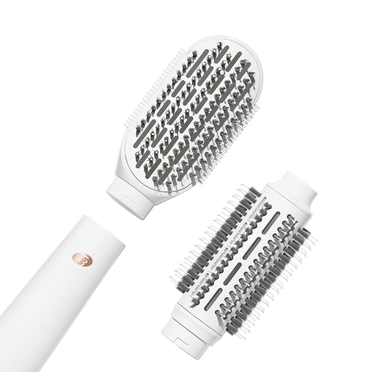 T3 AireBrush Duo Interchangeable Hot outlet Air Blow Dry Brush with Two Attachments – I