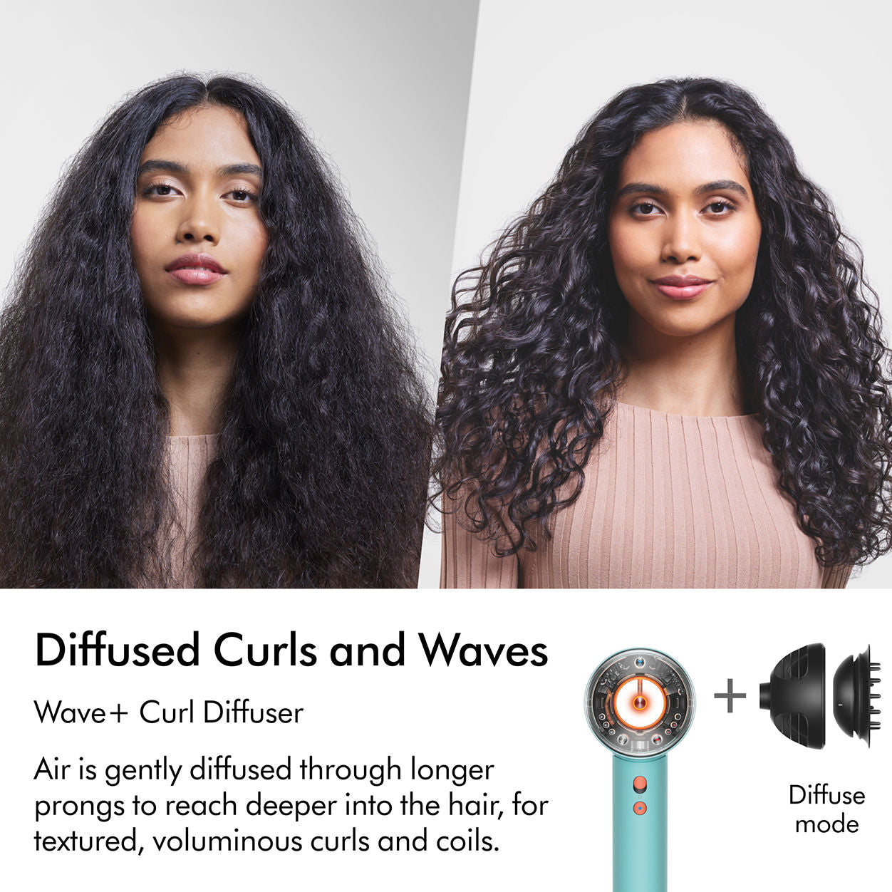 Before and after results of using Dyson Supersonic Nural Hair Dryer