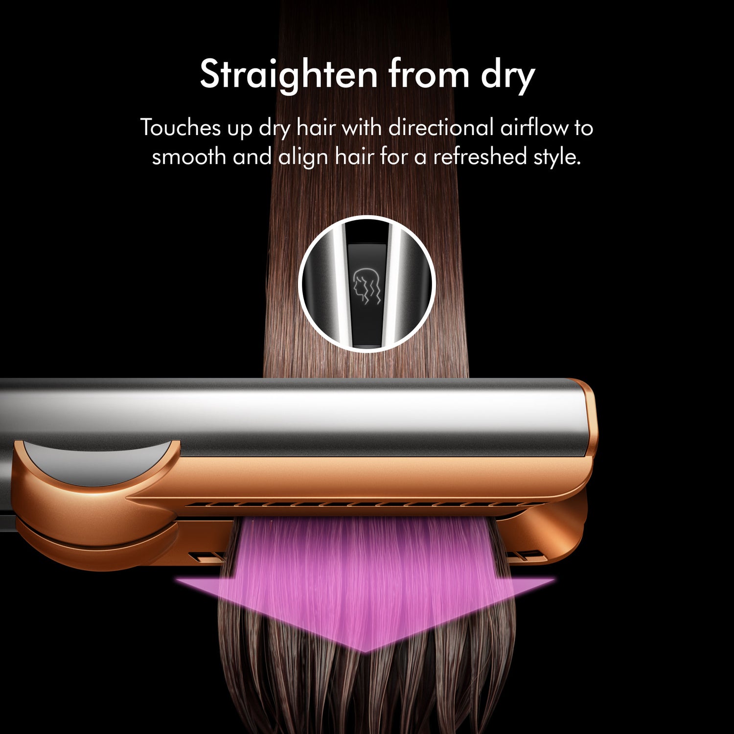 Information related to Dyson Special Edition Airstrait Straightener in Strawberry Bronze and Blush Pink