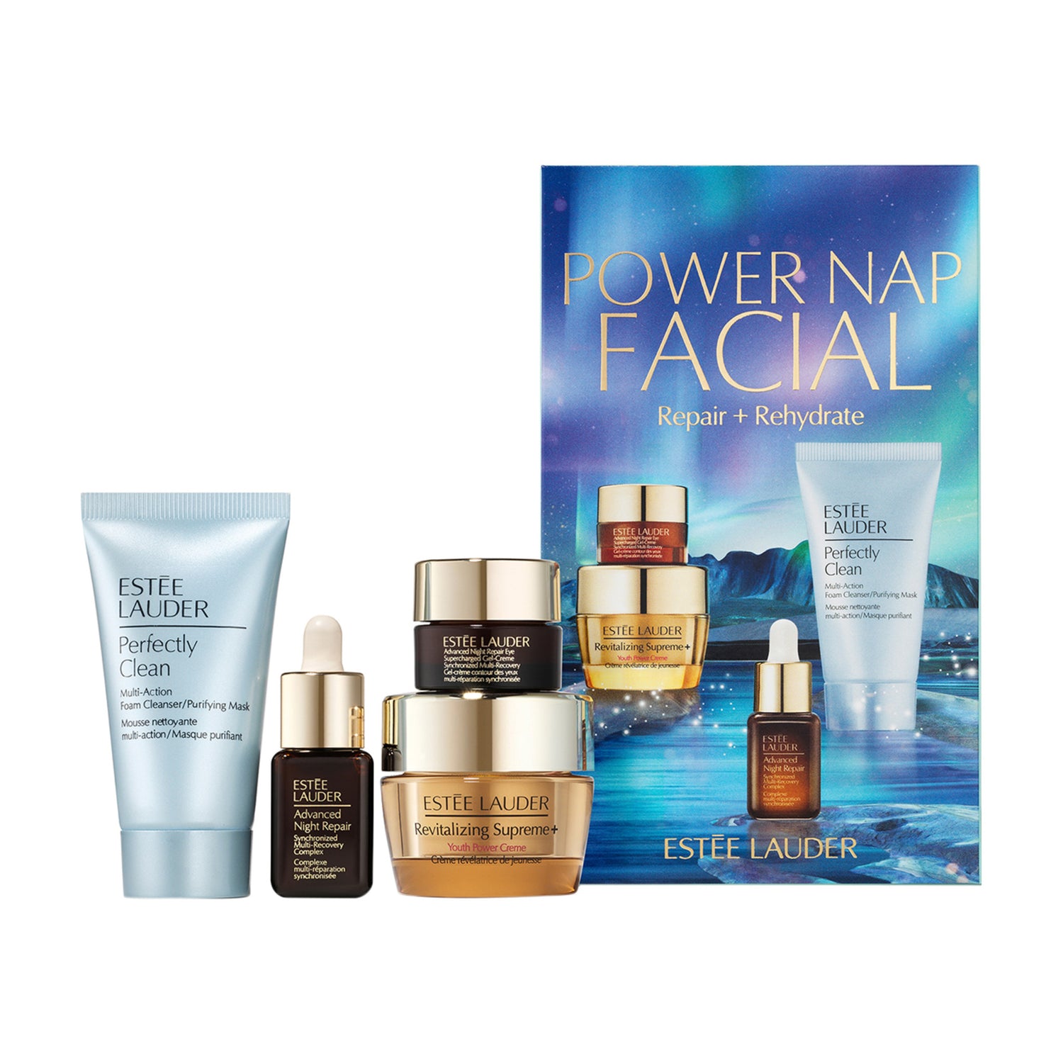 Estée Lauder Power Nap Facial Repair and Rehydrate Skincare Set main image.