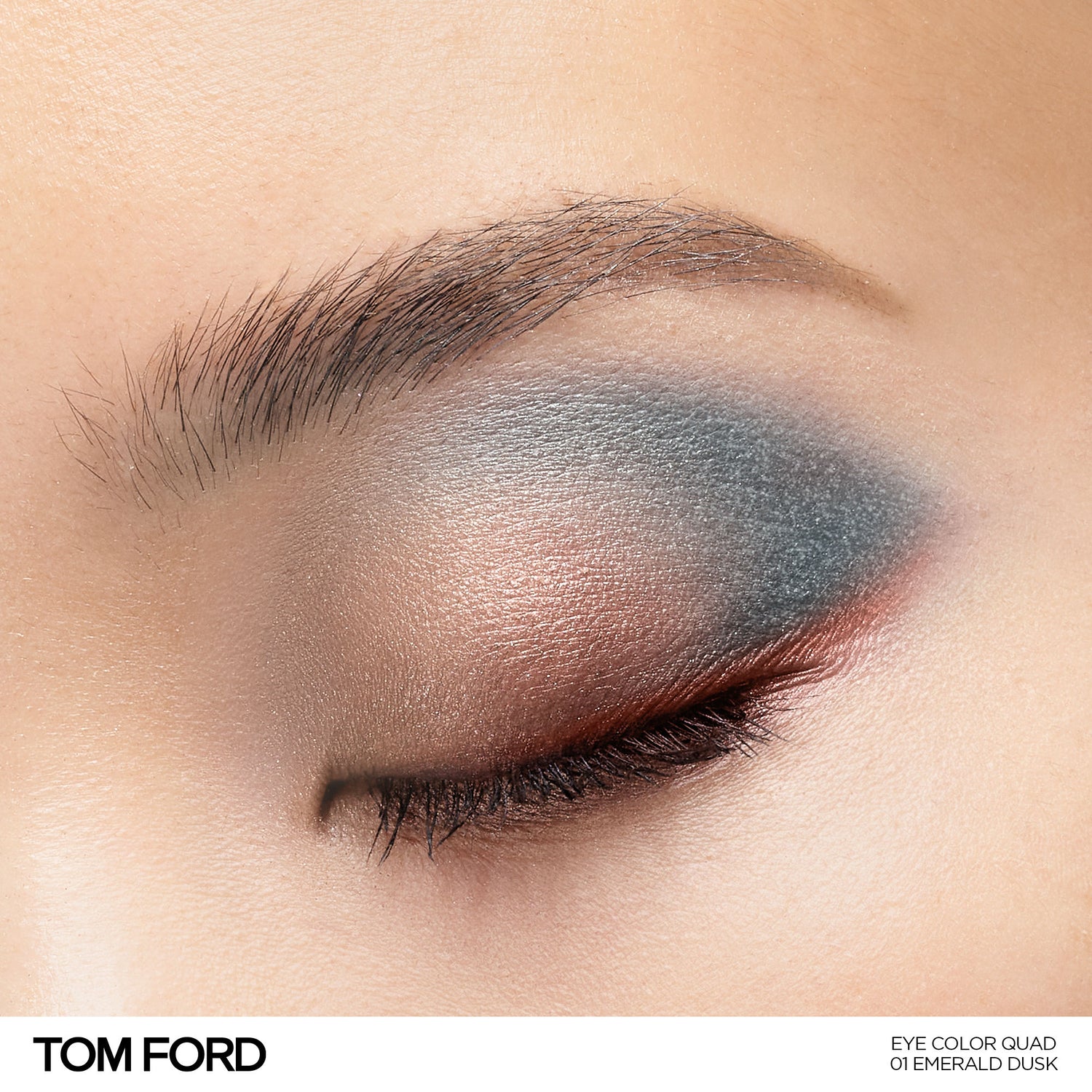 Model image of Tom Ford Eye Color Quad Eyeshadow Emerald Dusk (Limited Edition)