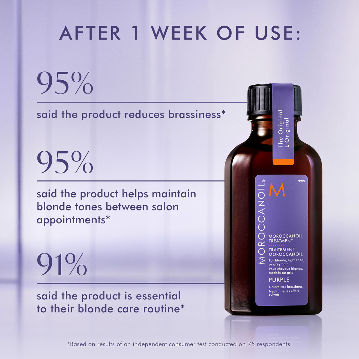 Lifestyle image of Moroccanoil Moroccanoil Treatment Purple