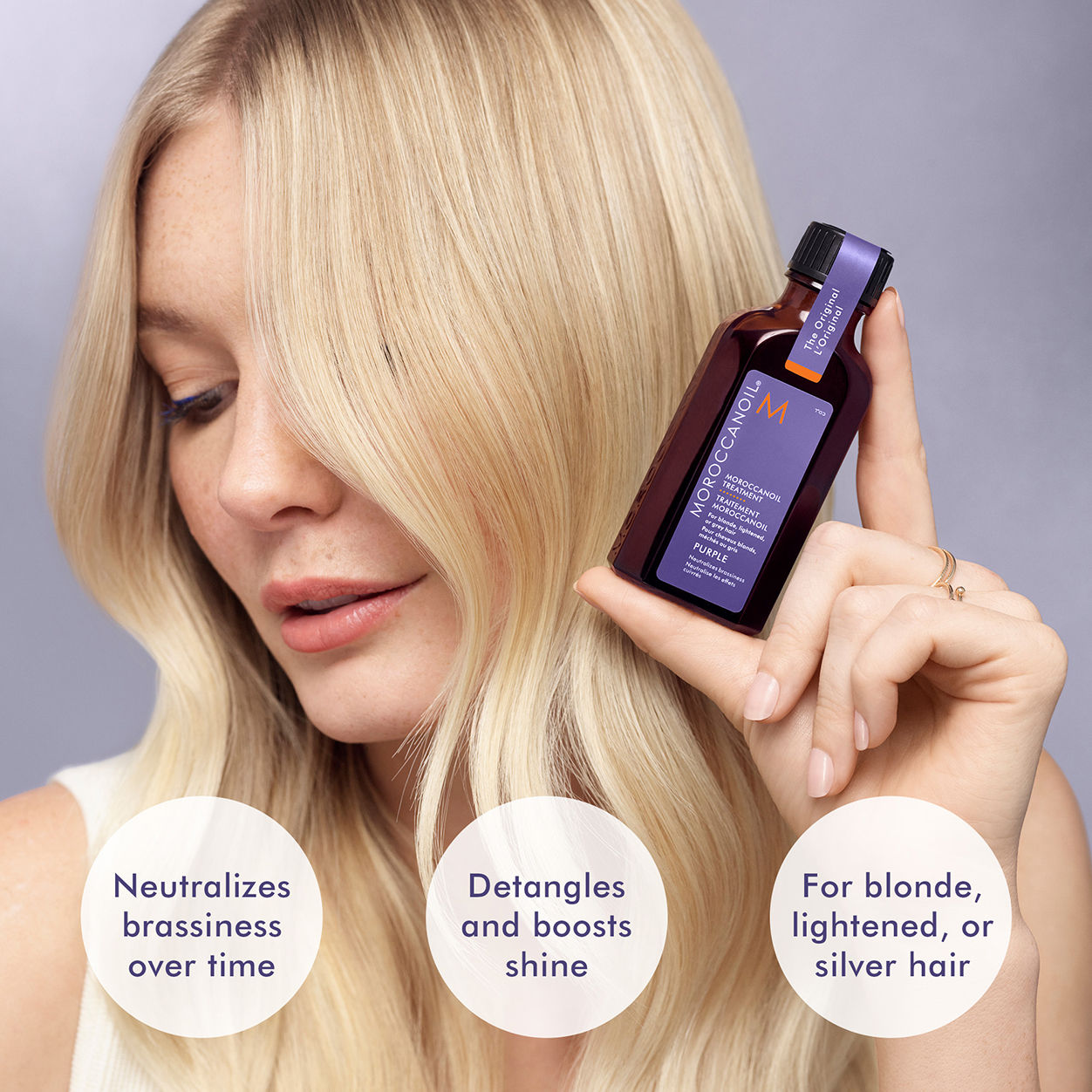 Lifestyle image of Moroccanoil Moroccanoil Treatment Purple