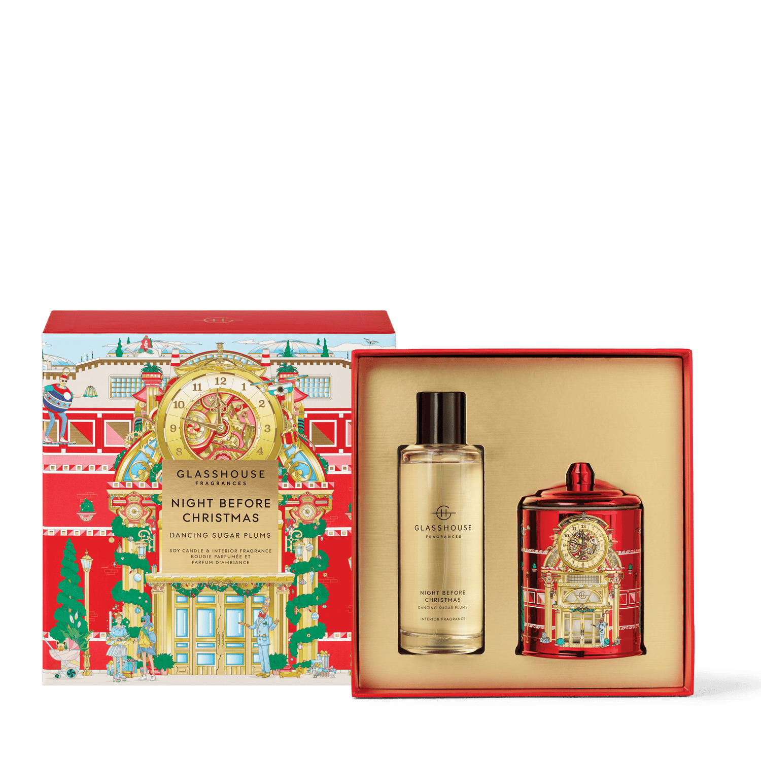 Image of the Glasshouse Night Before Christmas Interior Fragrance Gift Set (Limited Edition) box