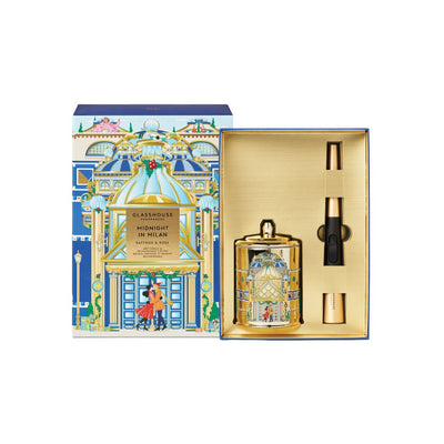 Midnight in Milan Candle & Lighter Gift Set (Limited Edition)