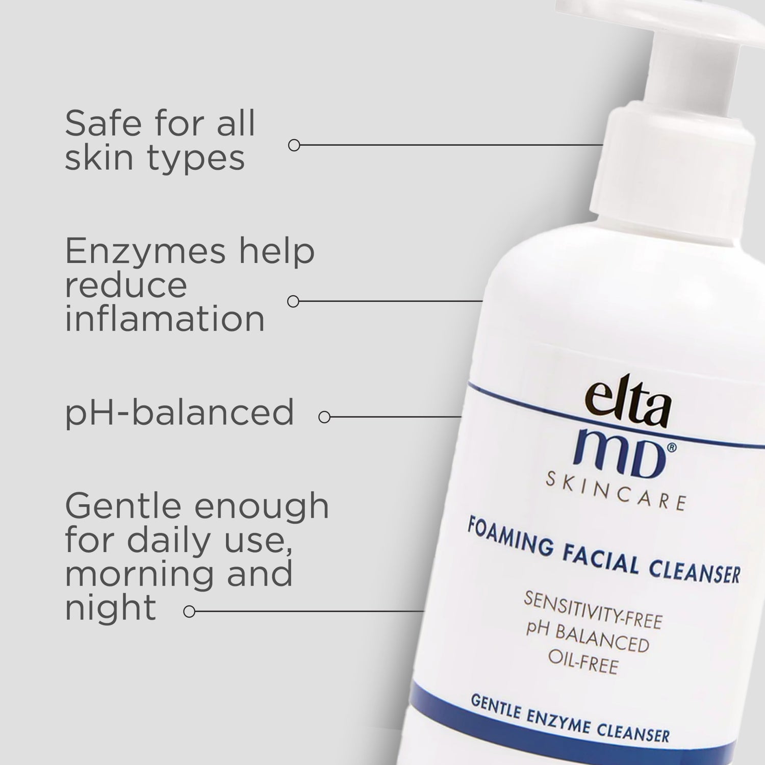 EltaMD Foaming Facial Cleanser infographics image 2 .