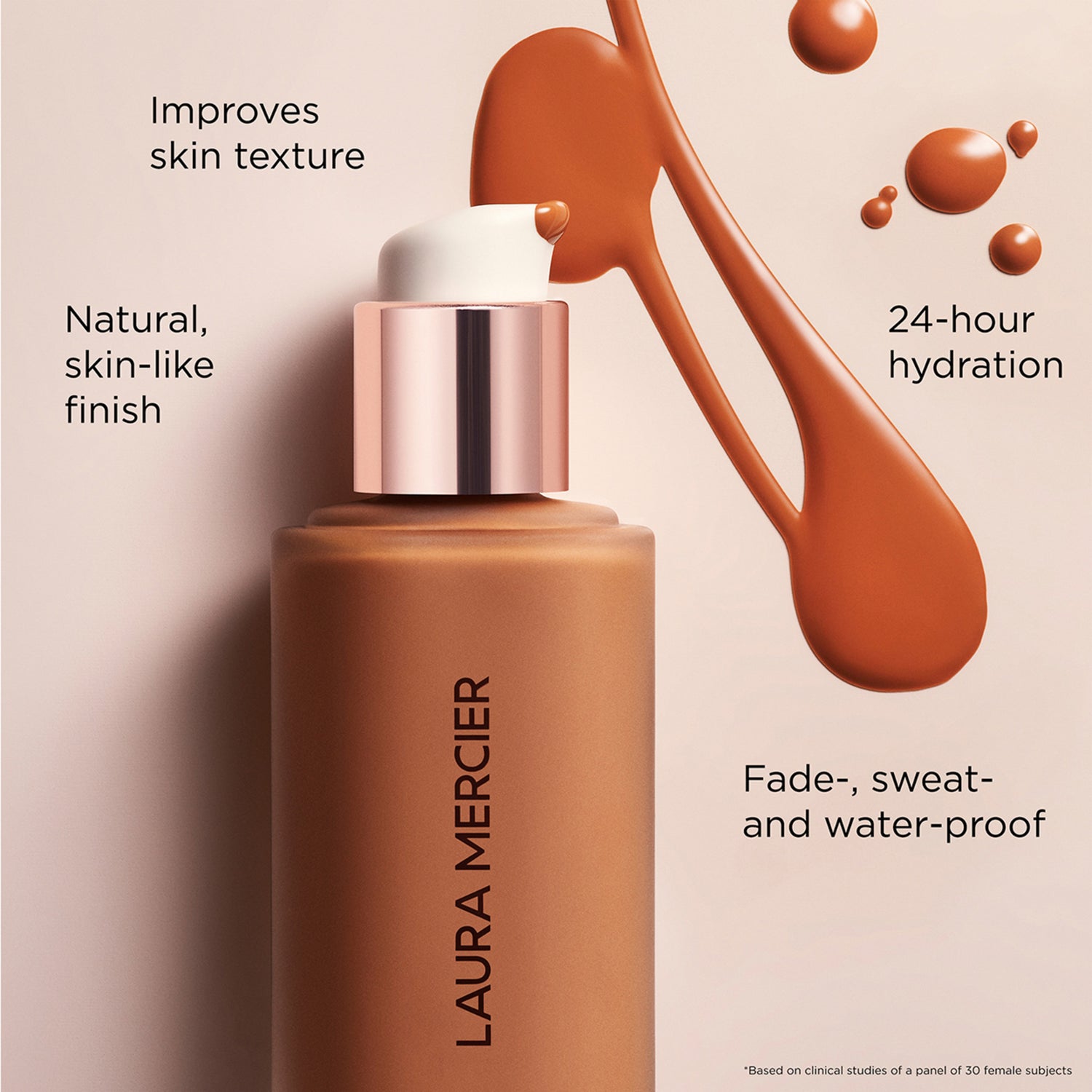 Laura Mercier Real Flawless Weightless Perfecting Foundation infographics image 2 . This product is for deep neutral complexions