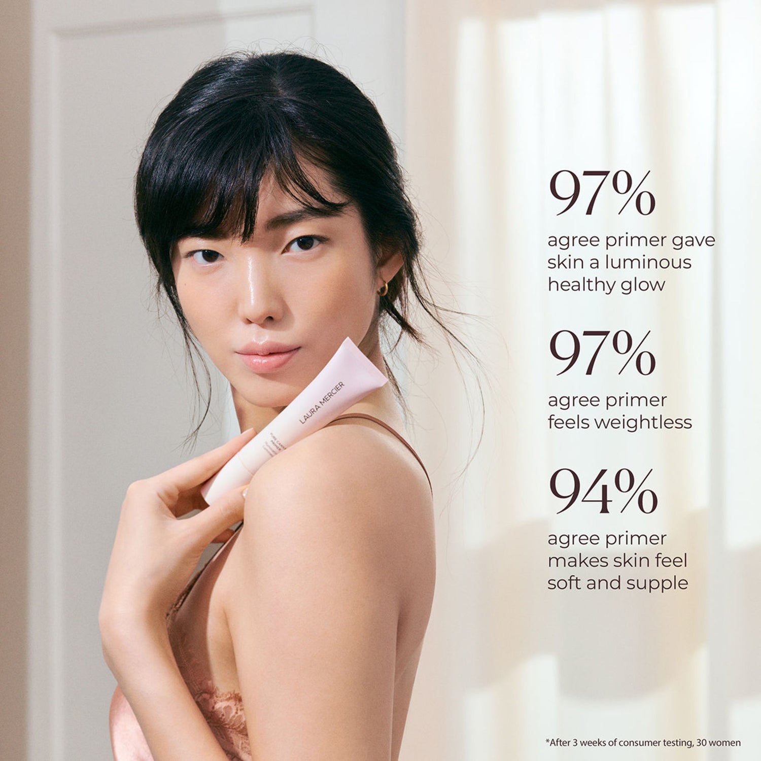 Laura Mercier Pure Canvas Primer Illuminating infographics image .