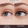 Before and after results of using Laura Mercier Caviar Extravagant Volumizing & Lengthening Waterproof Mascara