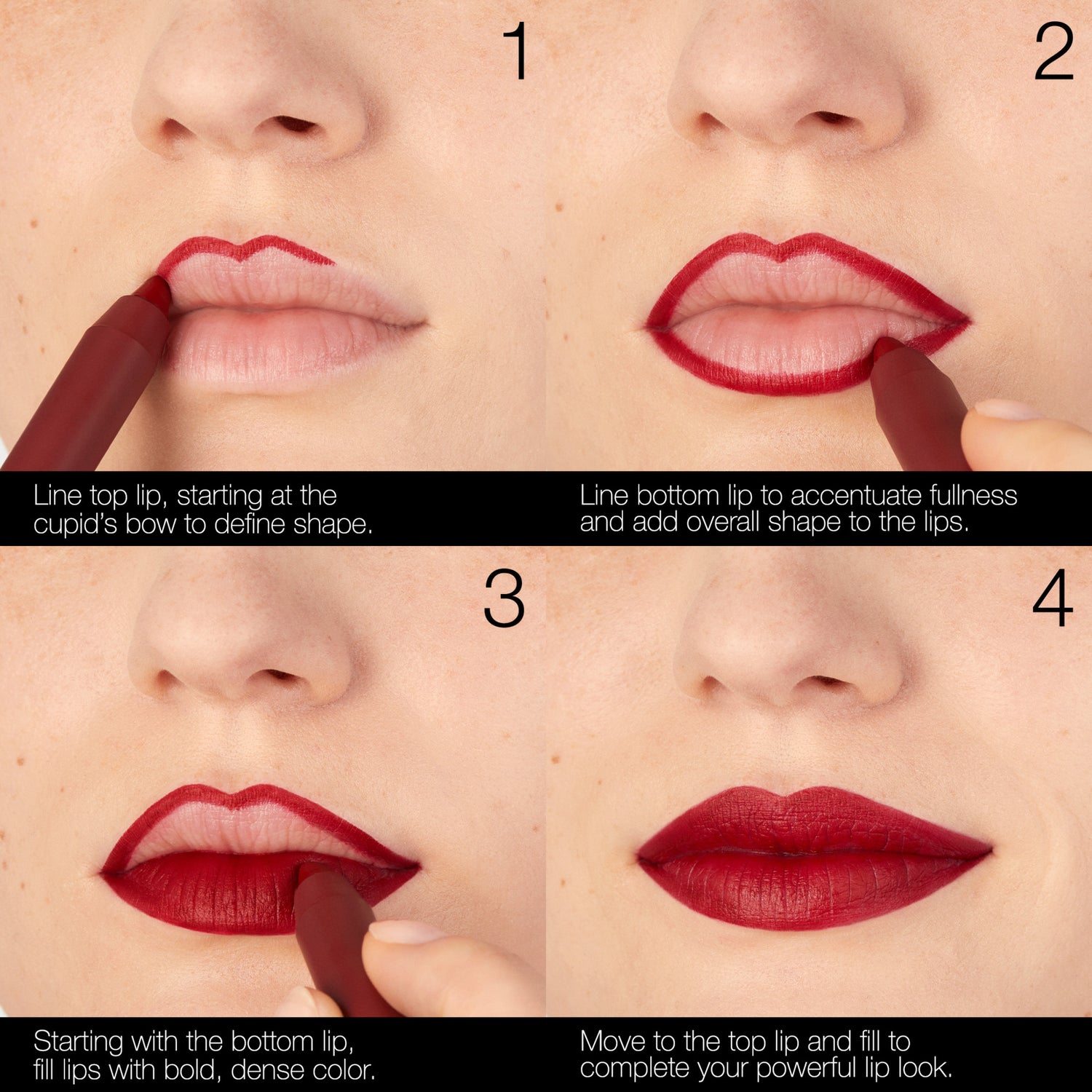 Nars Powermatte High-Intensity Long-Lasting Lip Pencil infographics image . This product is in the color brown