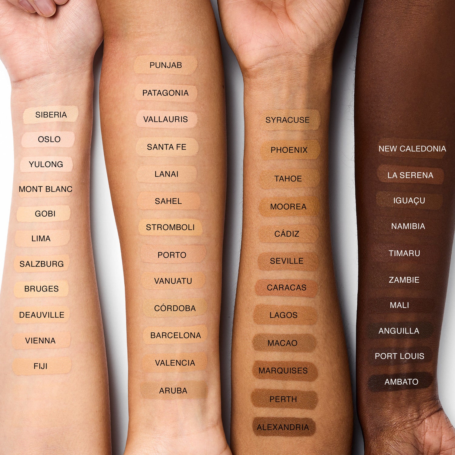 An arm swatch of Nars Natural Matte Longwear Foundation