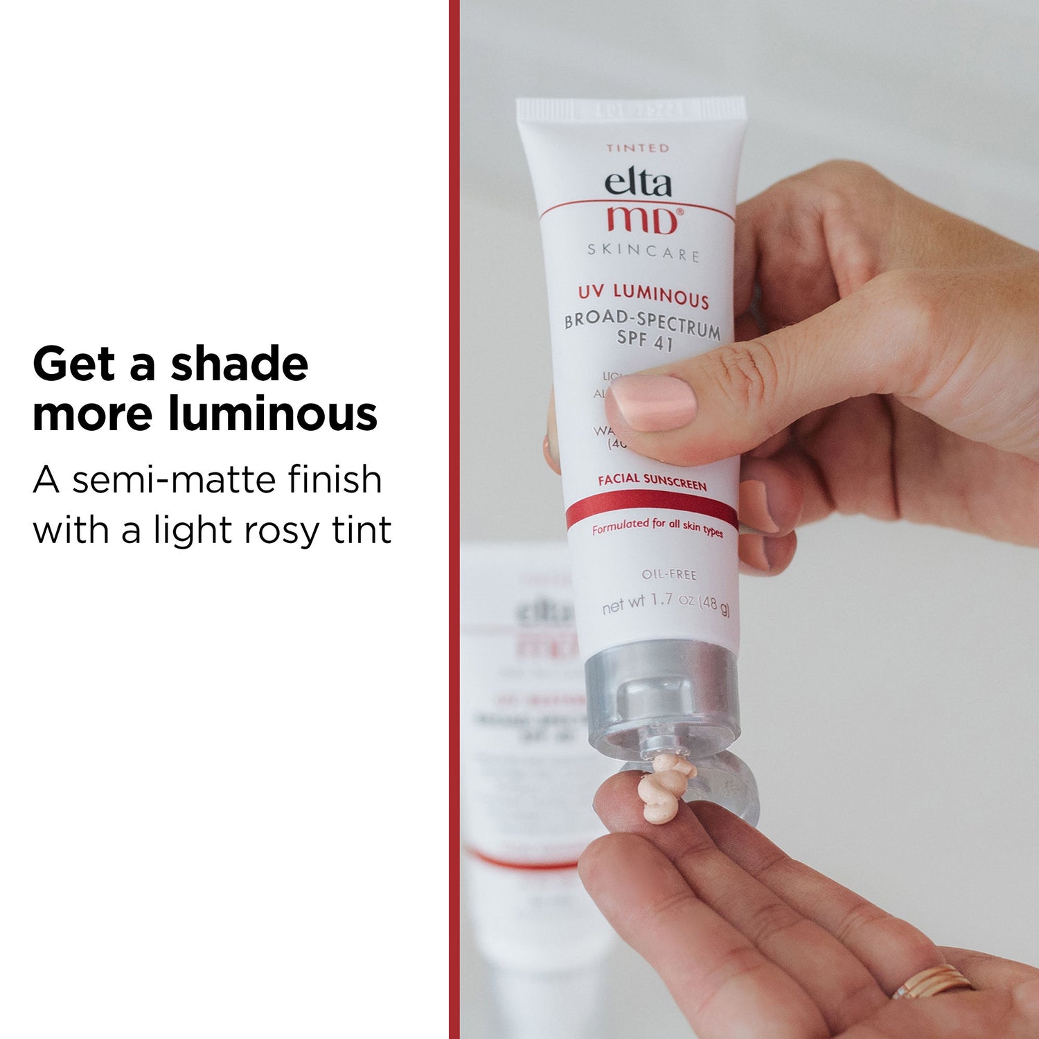 Information related to EltaMD UV Luminous Broad Spectrum SPF 41