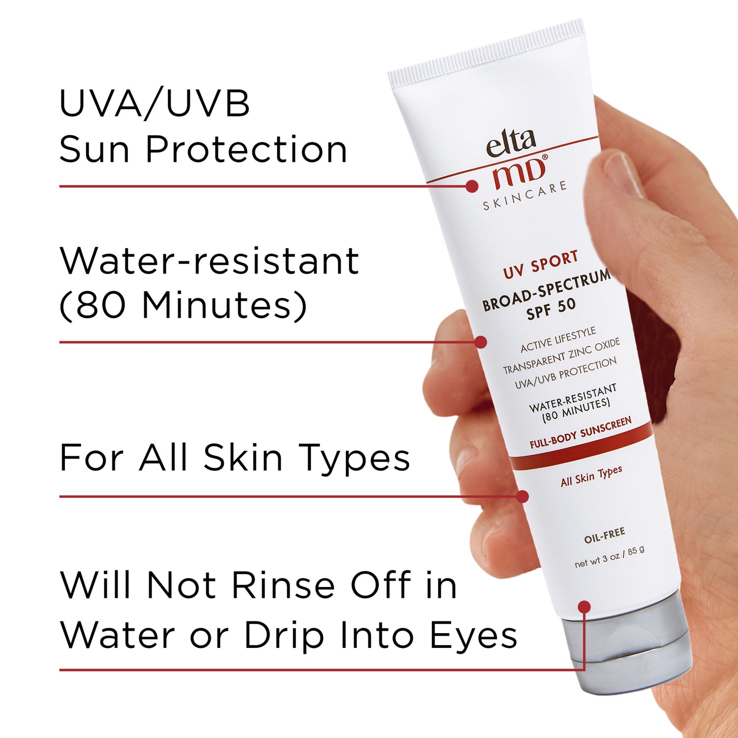 EltaMD UV Sport Broad-Spectrum SPF 50 infographics image 8 .