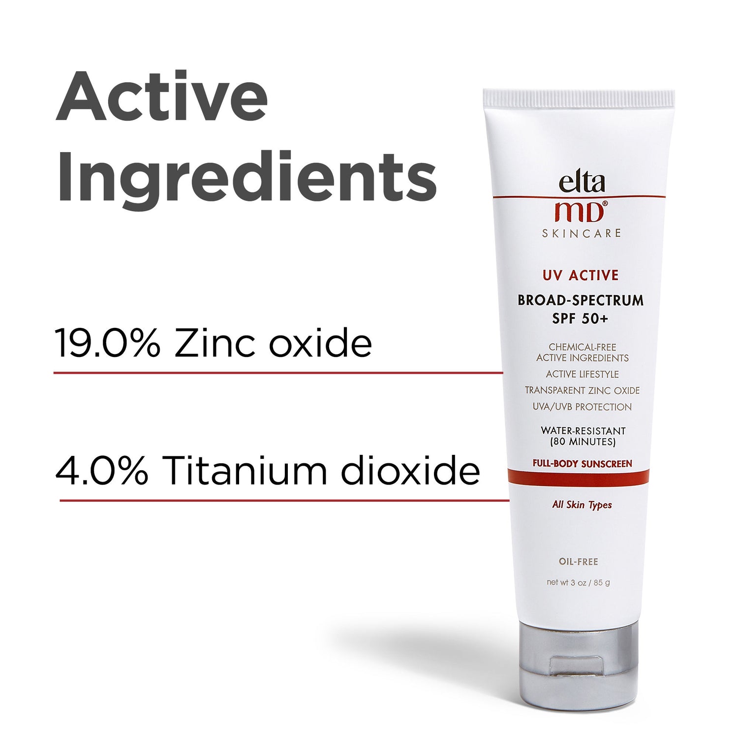 Information related to EltaMD UV Active Broad-Spectrum SPF 50+