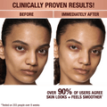 Before and after results of using Charlotte Tilbury Invisible UV Flawless Poreless Primer SPF 50 variant: 1 oz