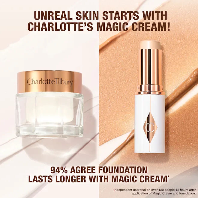 Information related to Charlotte Tilbury Unreal Skin Sheer Glow Tint Hydrating Foundation Stick