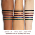 An arm swatch of Charlotte Tilbury Rock N Kohl Eyeliner variant: Barbarella Brown