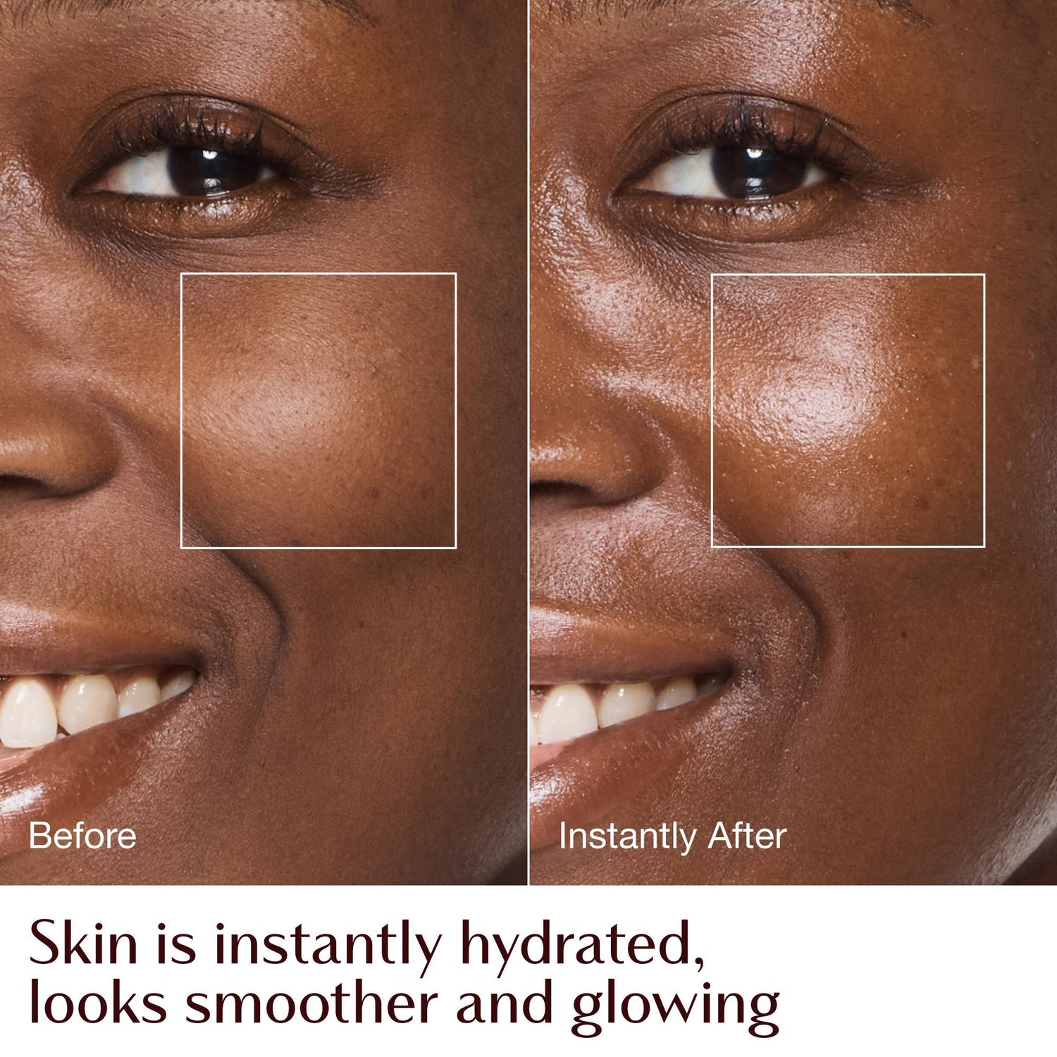 Before and after results of using Charlotte Tilbury Charlotte's Magic Cream